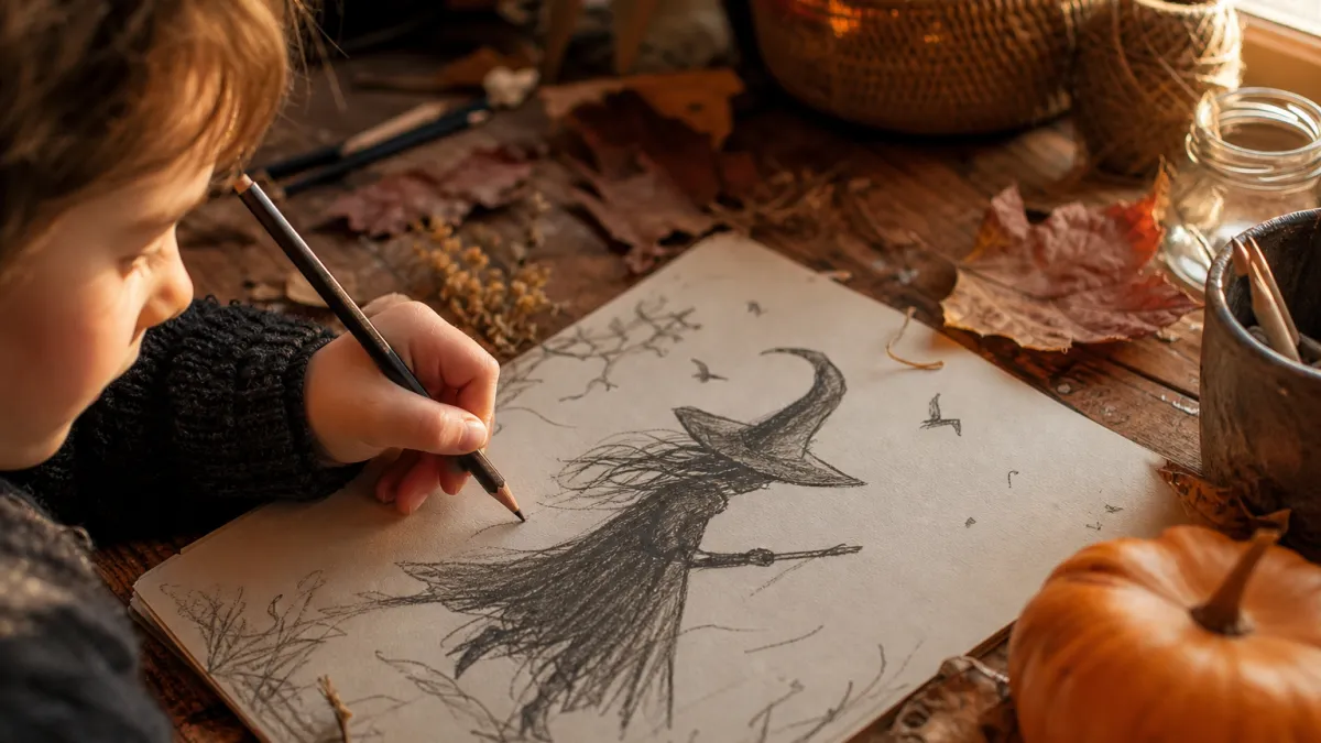 Dessins sorcière facile : astuces et tutoriels simples